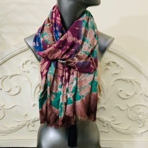Tie Dye Boho Scarf Wrap